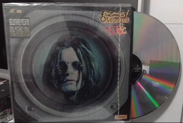 Laserdisc ozzy osbourne raro em ótimo estado 