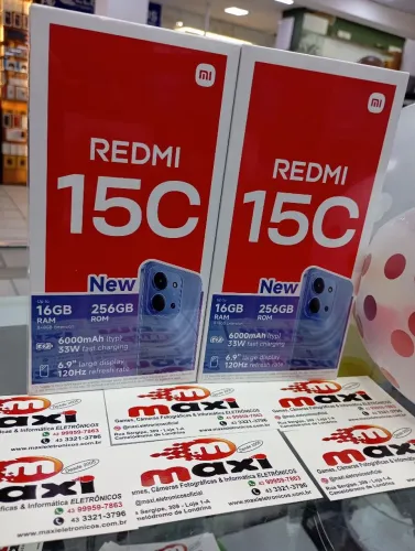 MEGA PROMOÇÃO REDMI 15C 256 gigas ?