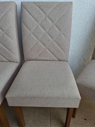 Conjunto de 6 cadeiras em linho