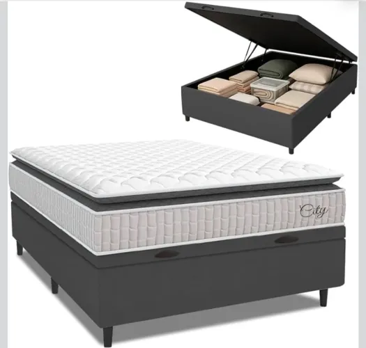 Cama baú casal 