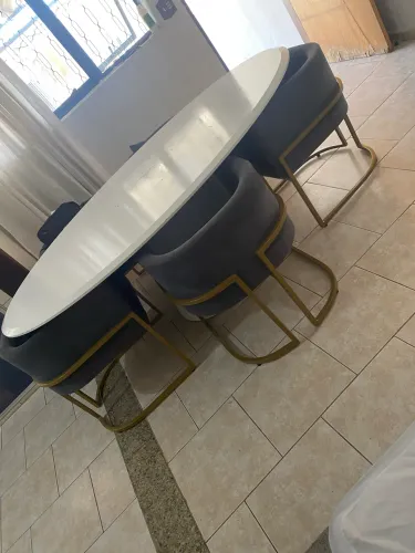 Mesa de Jantar Oval sem Cadeiras poltrona
