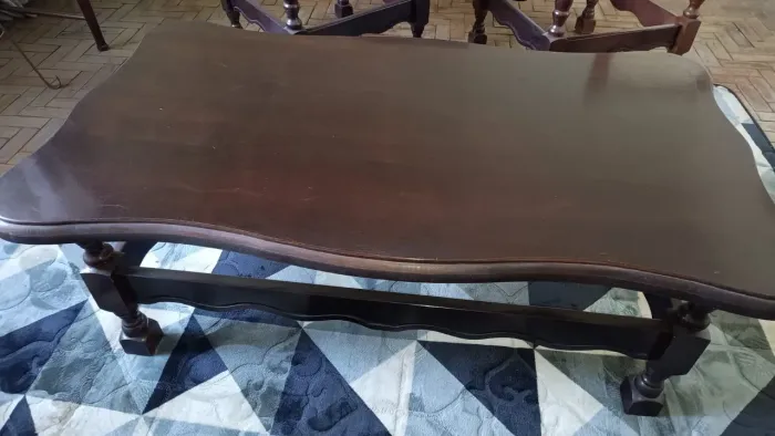 Conjunto de 3 mesas de madeira para sala de estar