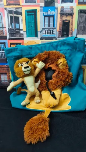 Bolsa em Formato de Leão com Alex - Madagascar | Pelúcia Colecionável
