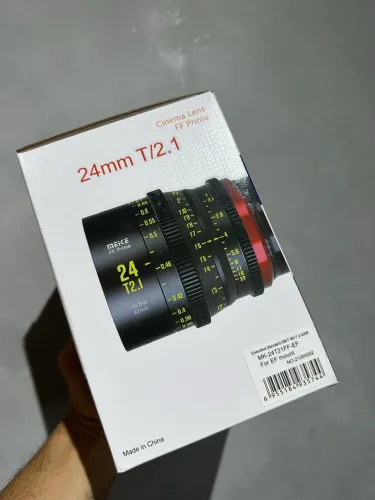 Lente Meike 24mm EF- Mount T2.1 - Nova Lacrada