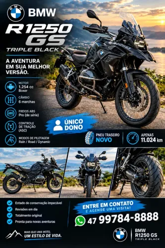 BMW R 1250 GS TRIPLE BLACK