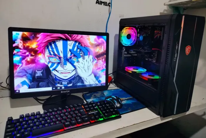 PC GAMER 12GB I3 6 GERAÇÃO FAN RGB PLACA DE VÍDEO 
