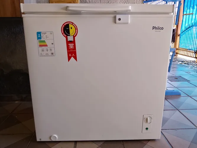 Vendo Freezer Horizontal Philco 199L PFH205B Dupla Função - Impecável!