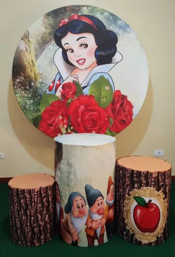 Kit de 6 Painéis e 6 capas de cilindros para decoração.
