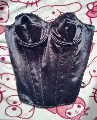 corset preto novo