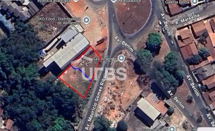 Terreno comercial a venda, esquina, 1031,94 de área útil, Setor Novo Horizonte