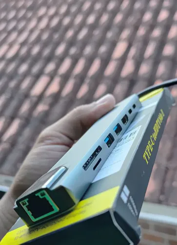 HUB 8in1 Adaptador USB Tipo C HDMI Enthernet 