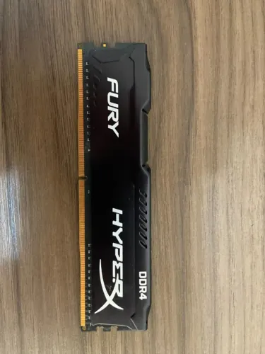 2x Memória Ram Fury Preto 4gb Ddr4 Hyperx