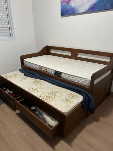 Bicama reforçcado madeira