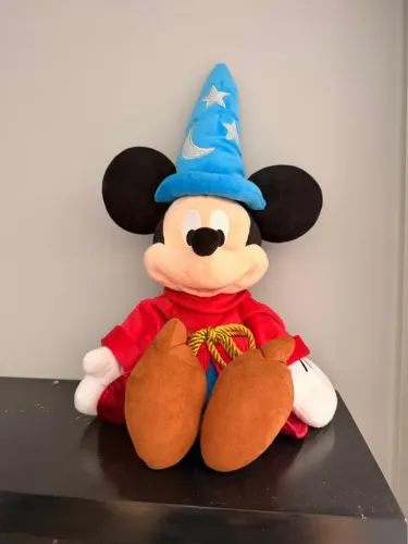 Pelúcia Sorcerer Mickey - Mickey Feiticeiro - Disney - Grande - Original