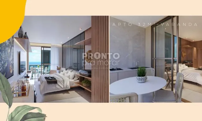 Flat com 1 quarto em Cupe