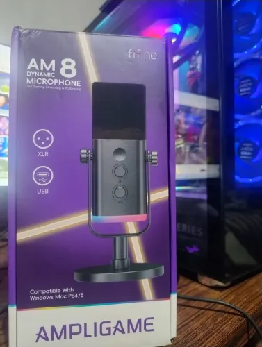 Microfone Fifine Ampligame Am8 XLR/USB