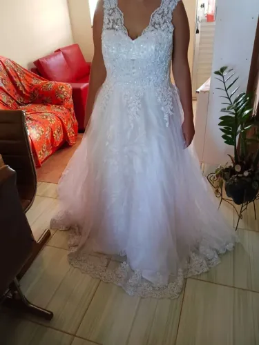 Vestido de noiva completo e da daminha