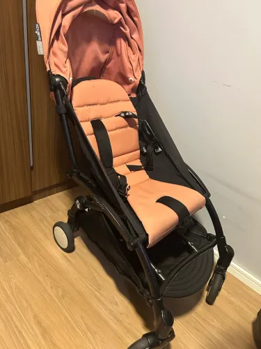 carrinho de bebe babyzen yoyo rosa salmao