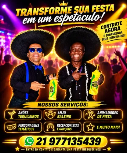 Anão tequileiro, anões Tequileiros, rj, animador de festas