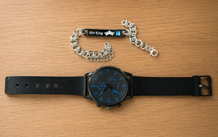relógio masculino+ pulseira