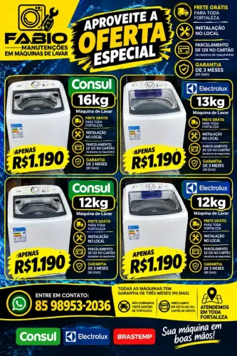 máquinas de lavar roupas (OFERTAS IMPERDÍVEL)