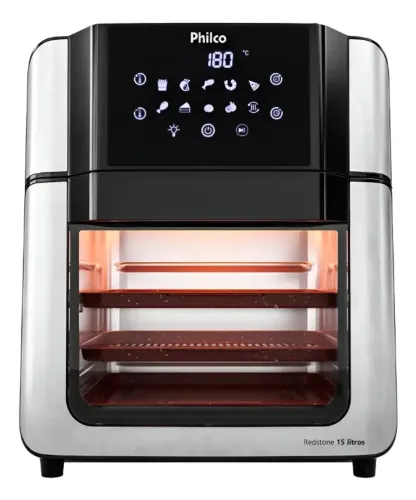 Air Fryer Oven Philco PAF15A 15L Painel Digital Completa - 110V - produto novo - airfryer