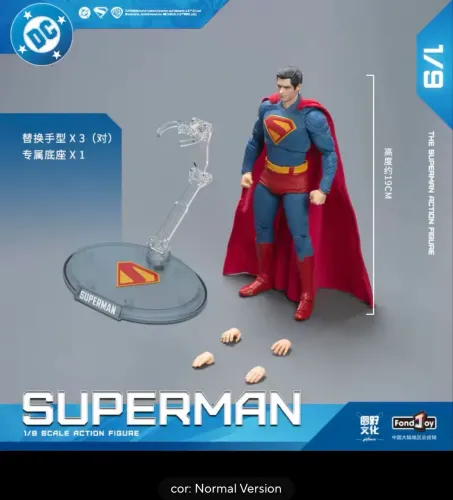 fondjoy david corenswet superman e Batman Robert pattinson 1/9 Dc comics