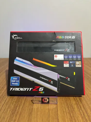 Memória RAM DDR5 G.Skill Trident Z5 RGB 32GB (2x16GB), 6000mt/s, CL36, NOVA LACRADA