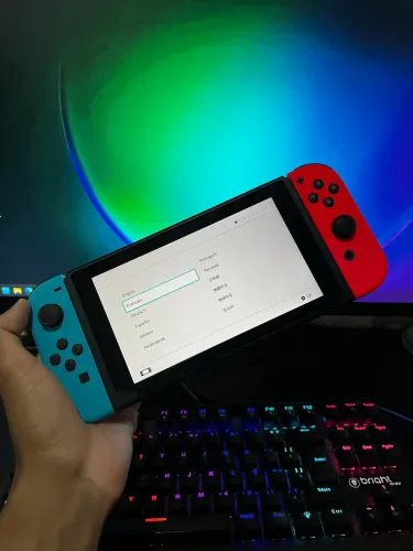 Nintendo Switch v2 com caixa e todos itens