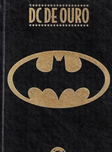 DC de Ouro Batman usado com a fita de marcação cortada