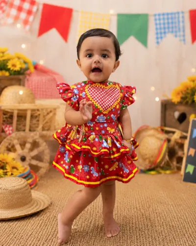 Vestido junino infantil