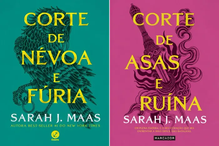 Livros de acotar 2 e 3 da autora Sarah J. Maas, livros em ótimo estado