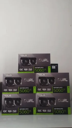 RTX 5060 TI, 16GB, ASUS DUAL, GDDR7 - SOMOS LOJA