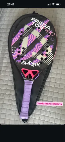Raquete Shark Predator Rosa