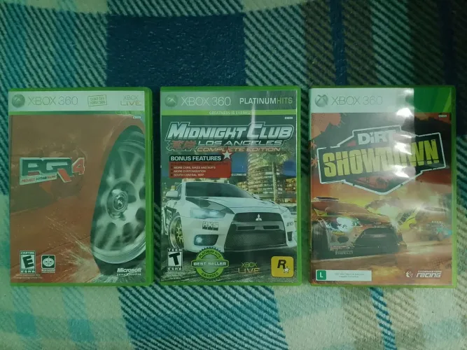Kit 3 jogos de corrida Xbox 360 originais