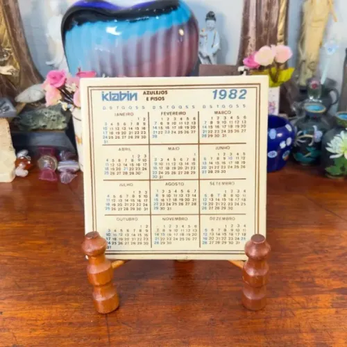 Azulejo Calendário Klabin 1982