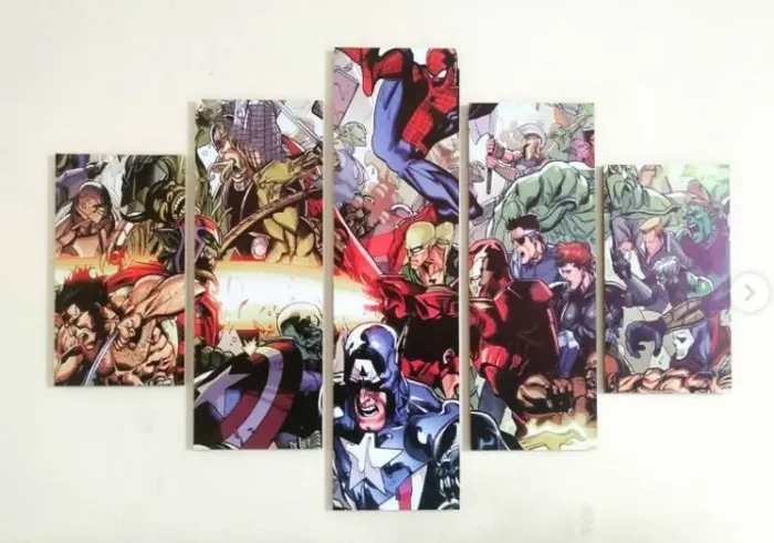 Quadro temática super-herói