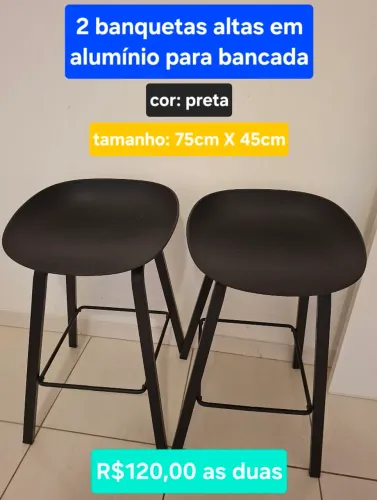 2 banquetas altas