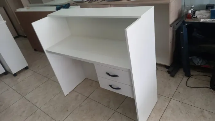 Balcão atendimento caixa recepção 100% MDF NOVA 
