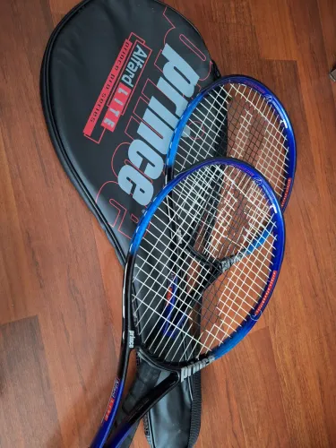 2 raquete Prince alfândega lite Pro series de Graphite + mala de tenis para 7 raquetes