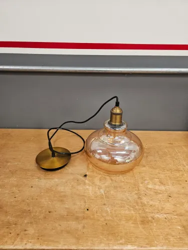 Pendente de Vidro Retrô/Vintage - Elegância e Charme para seu Ambiente