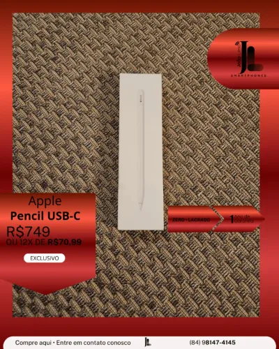 APPLE PENCIL USB-C, LACRADO, EXCLUSIVO!