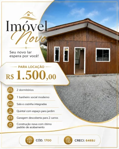 CASA PARA LOCAÇÃO NO BAIRRO SAMBAQUI!