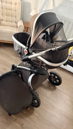 Carrinho de bebê Dardara 360 3 em 1 - Moisés, bebê conforto e carrinho