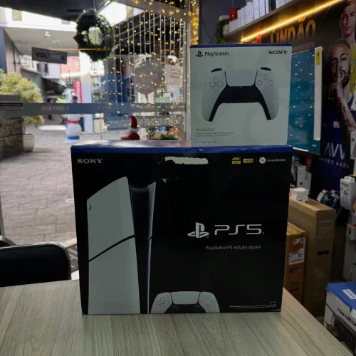 LOJA FÍSICA. PLAYSTATION 5 SLIM 2 CONTROLES ORIGINAIS LACRADO | 1 ANO GARANTIA | RETIRE HJ