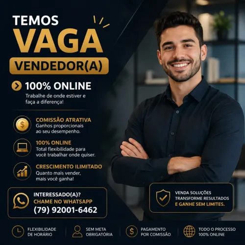 Vendedor Home Office - 100% Comissionado