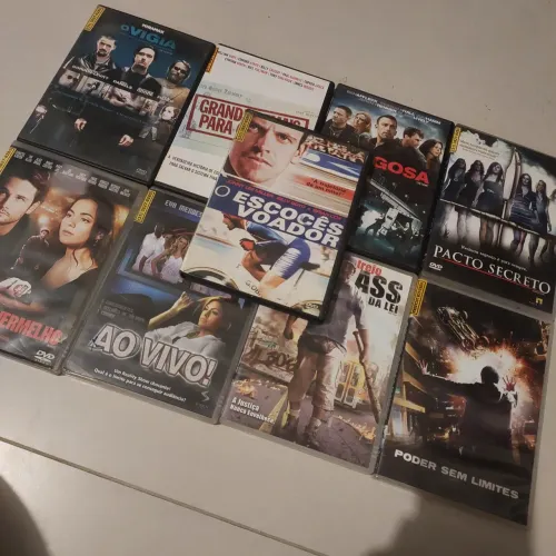 Lote 9 DVDs 55 reais ou 10 cada