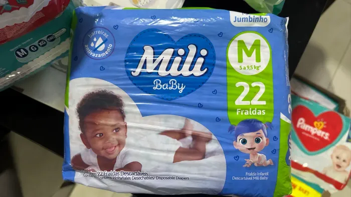 Fralda Mili Baby M 22 tiras