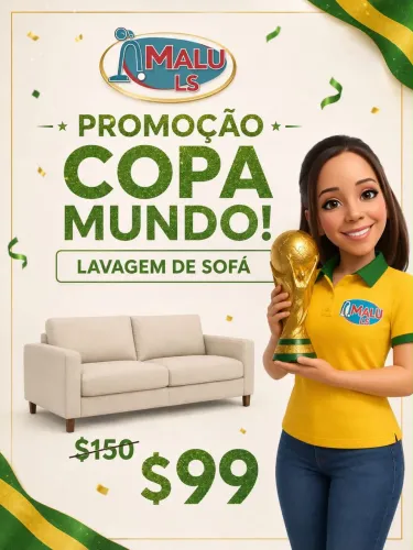 LAVAGEM A SECO! PROMOÇÃO 99,99 QUALQUER SOFÁ! LIMPEZA DE ESTOFADOS! LAVA SOFÁ! 