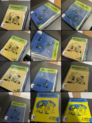 Kit bernoulli apostilas: linguagens e humanas + natureza e matematica + filo e socio